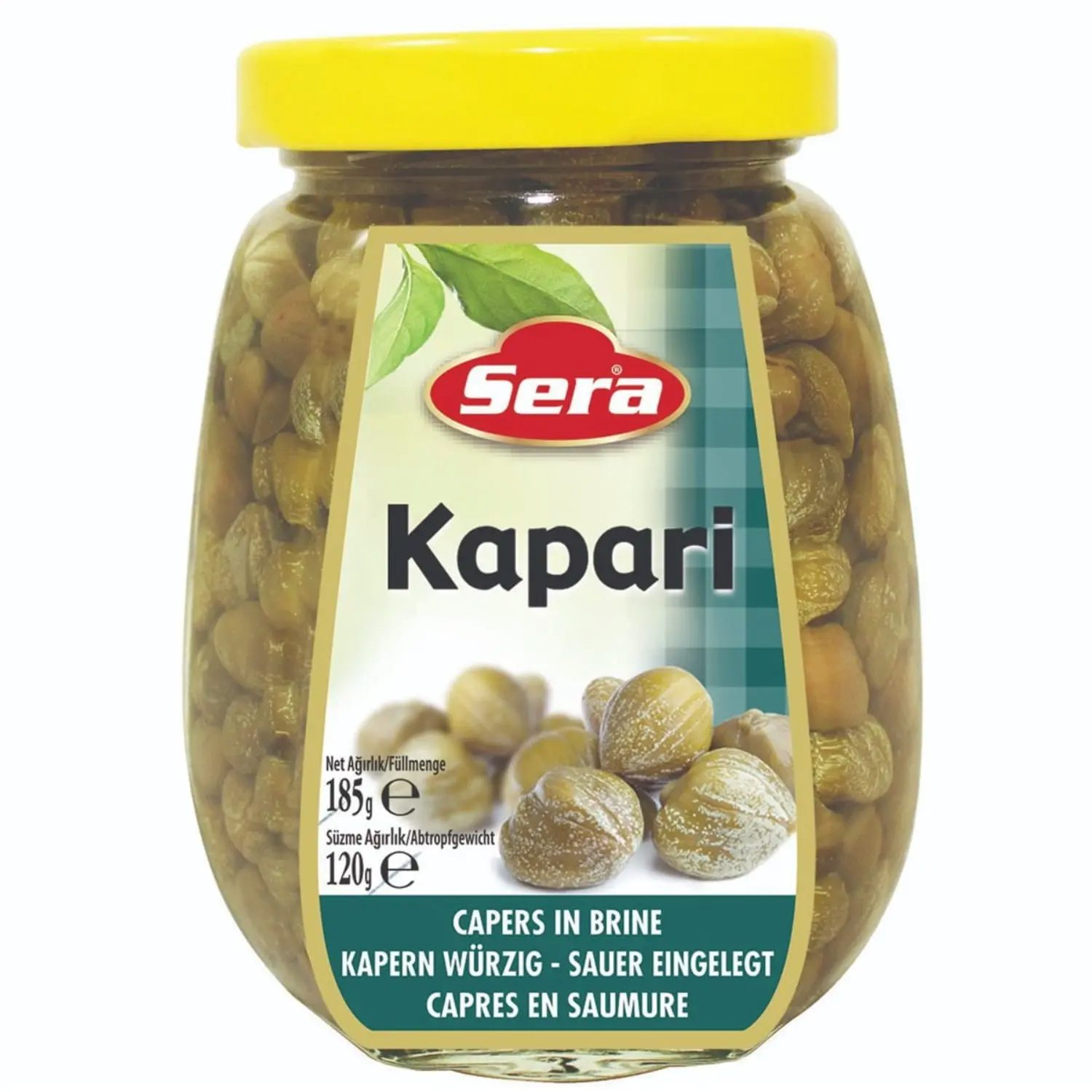 SERA FOOD Antipasti Sera Kapern, 1 x 185,00 g, Würzig-Sauer Eingelegte Gourmet-Beilage