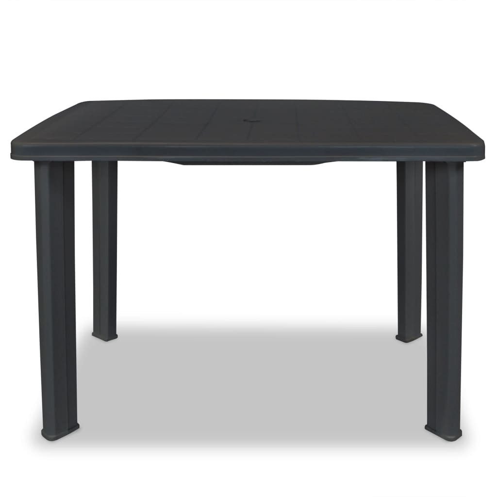 furnicato Gartentisch Anthrazit 101x68x72 cm Kunststoff (1-St)