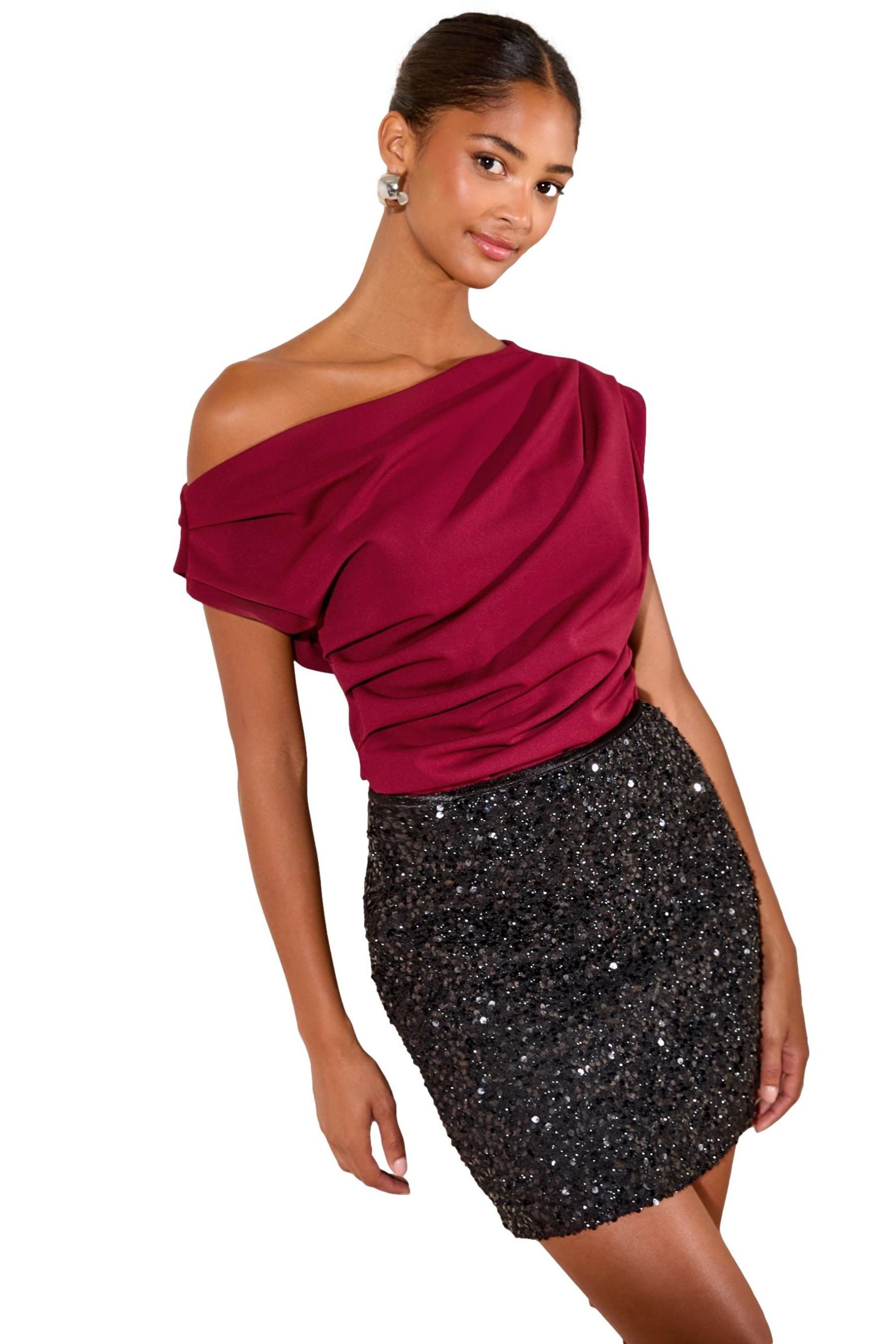 Friends Like These One-Shoulder-Top Friends Like These schulterfreies Oberteil (1-tlg)