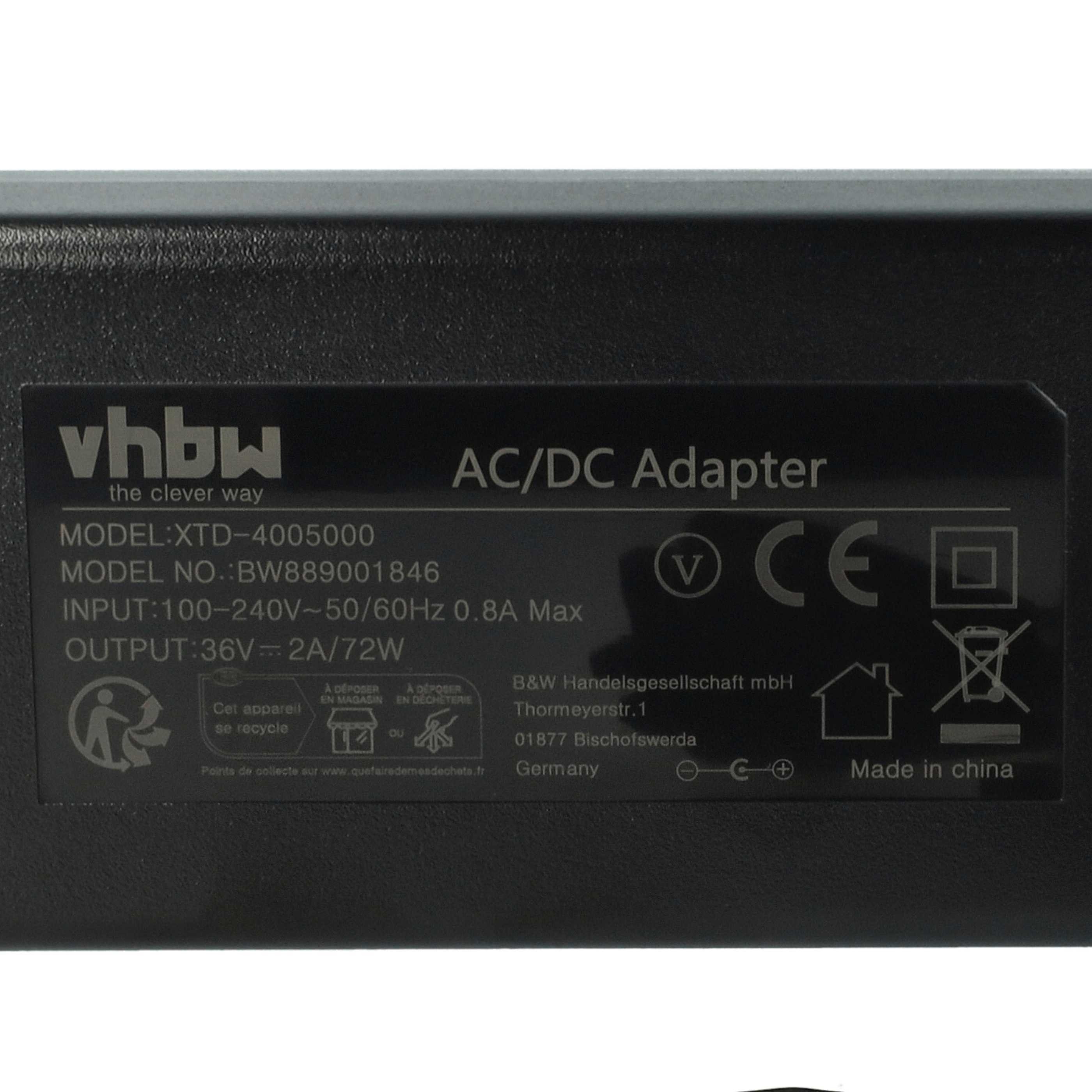 vhbw passend für Bosch Powack 400, PowerTube 500, Powack 500, Schnelllade-Gerät – Bild 5 von 5
