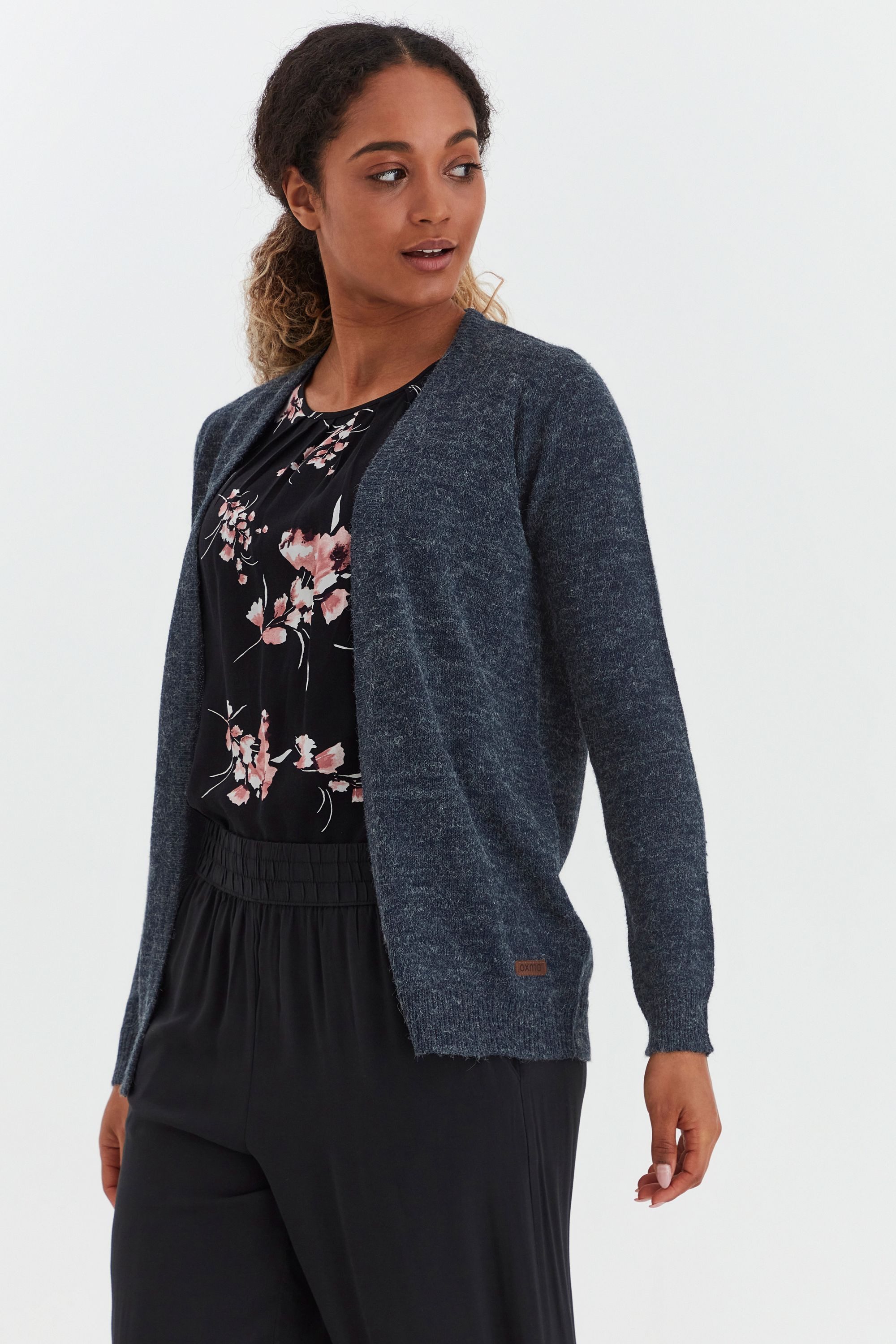 OXMO Strickjacke OXNena Strickjacke offen geschnitten – Bild 5 von 5