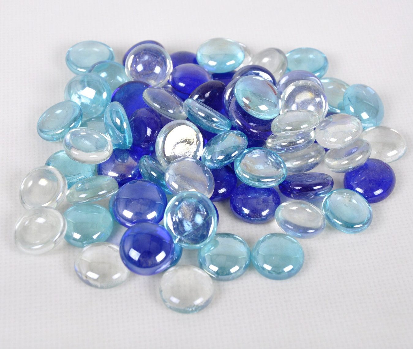 Bastelperlen Glasnuggets transparente Glassteine Dekoration Glasperlen Basteln Deko