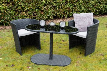 my Flair Gartenlounge-Set, (3-tlg), 2 Stühle, 1 Tisch