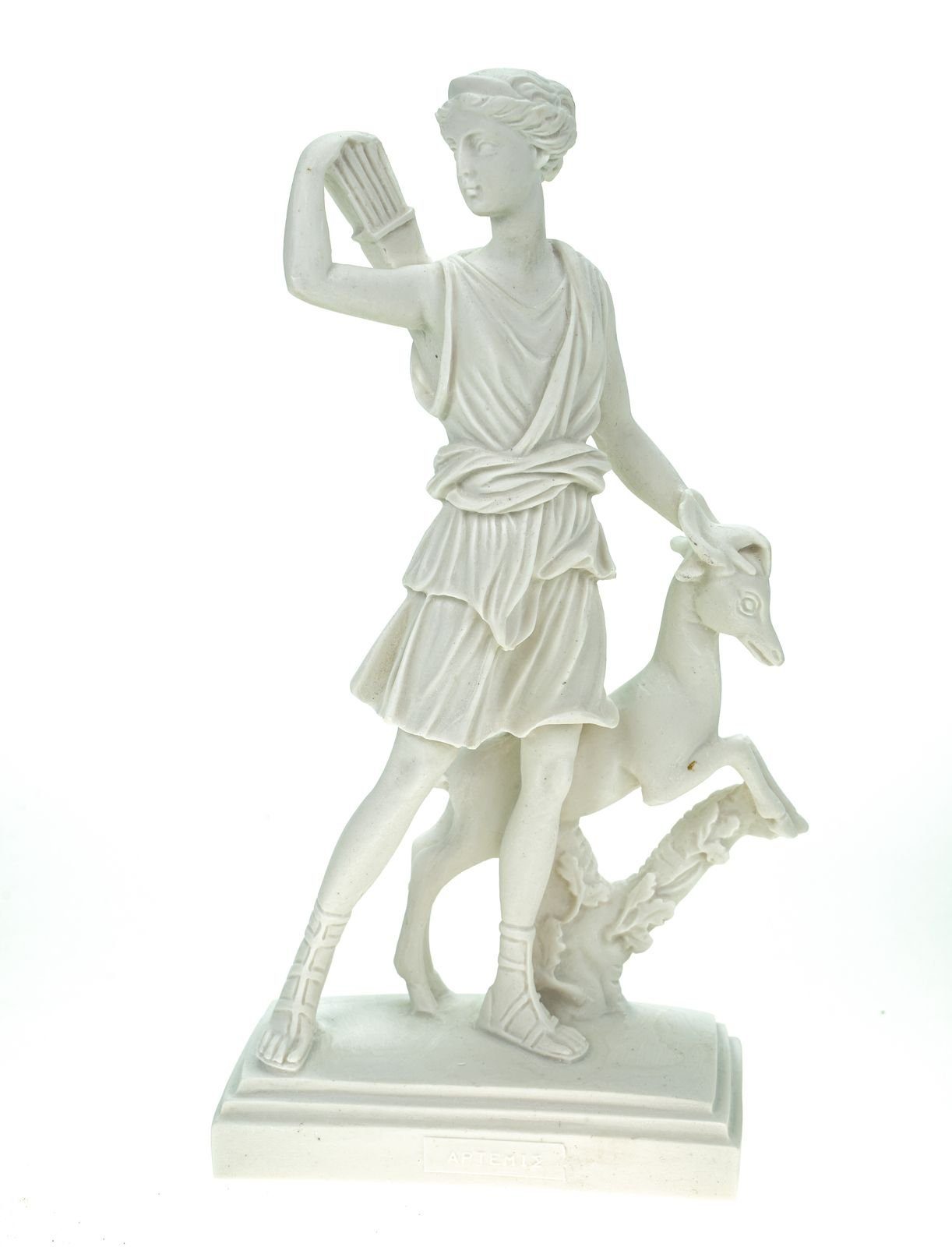Kremers Schatzkiste Dekofigur Alabaster Deko Figur Artemis Göttin der Jagd 22 cm