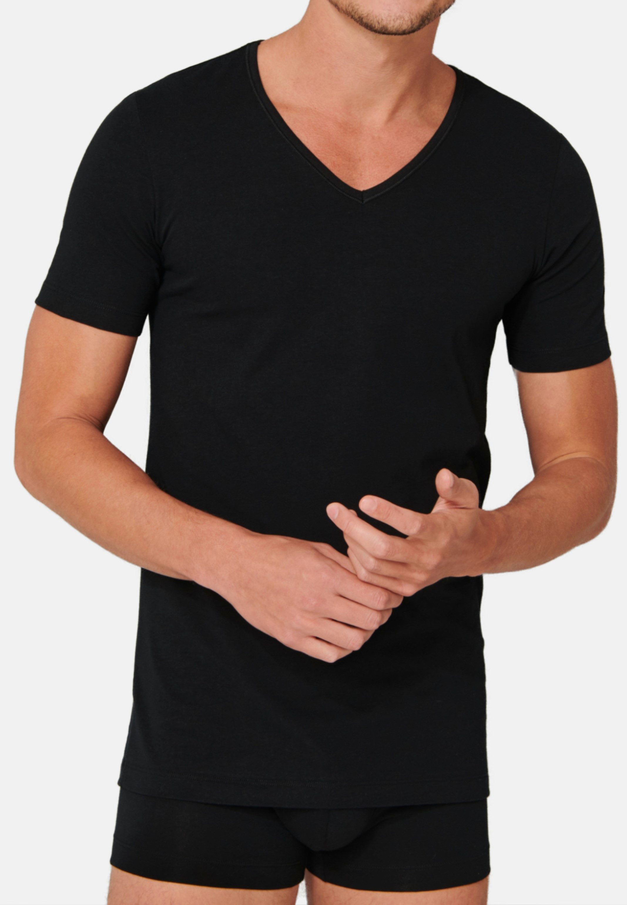 Schiesser Unterhemd 4er-Pack - 95/5 - Organic Cotton (Spar-Set, 4-St) Unter günstig online kaufen