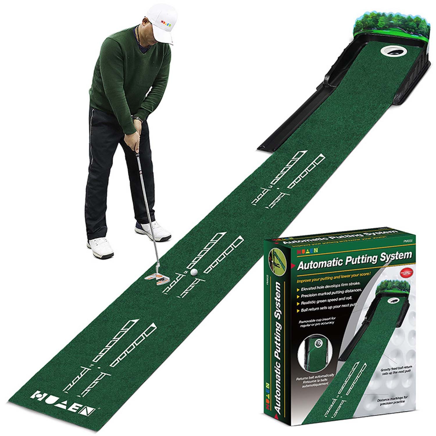 trends for living Puttingmatte Tragbare 3D-Golf-Puttingmatte geeignet Innen Außenbereich Üben Puttens