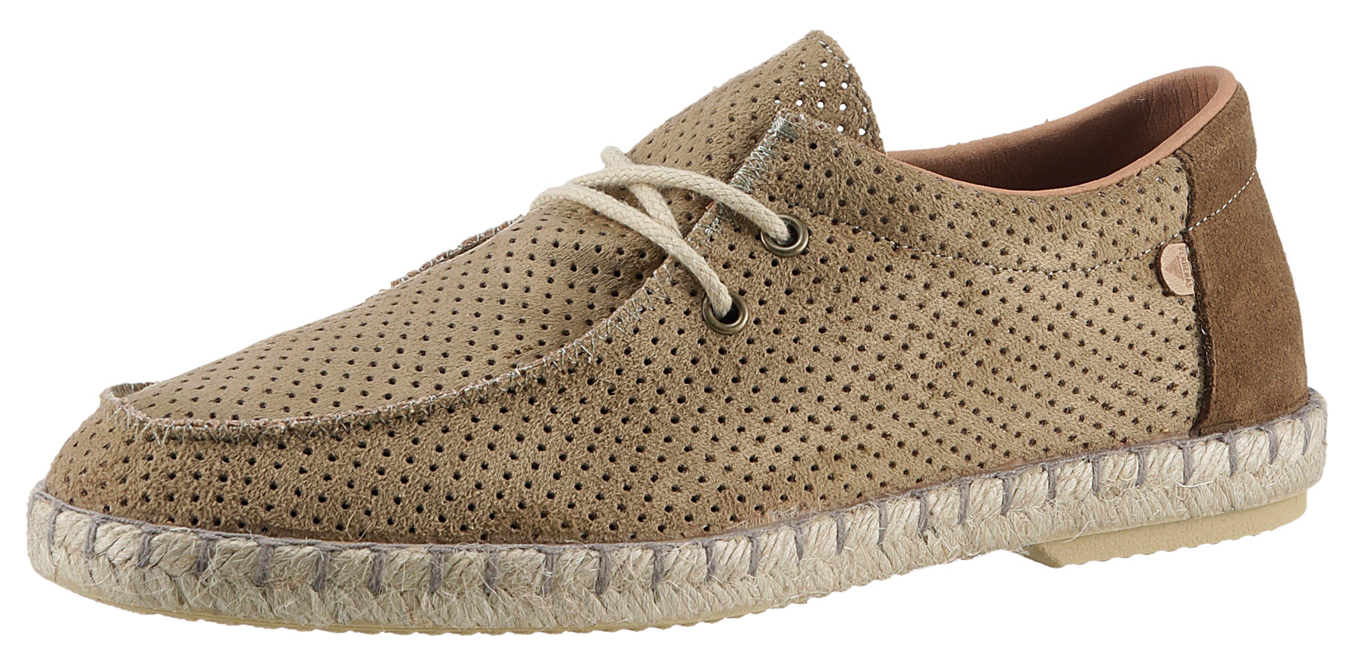 VERBENAS TRUMAN HOLE Mokassin, Espadrilles, Sommerschuh, Freizeitschuh mit schöner Ziernaht