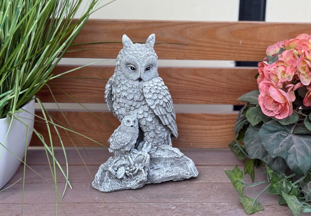 Stone and Style Gartenfigur Steinfigur Eule günstig online kaufen