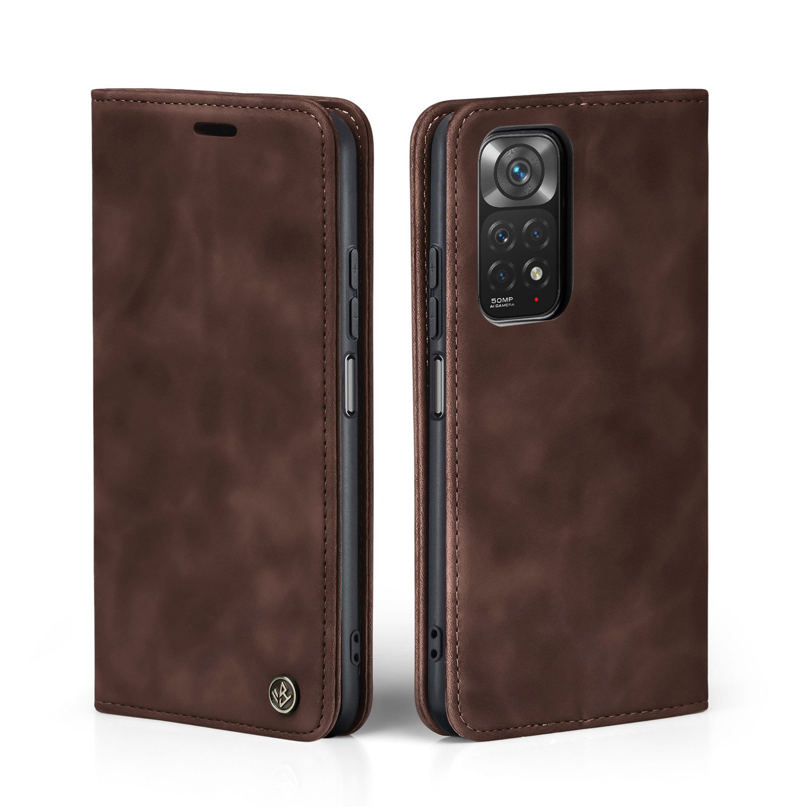 Tec-Expert Handyhülle Tasche Hülle für Xiaomi Redmi Note 11 6.43 Zoll, 6.43, Cover Klapphülle Case mit Kartenfach Fliphülle aufstellbar