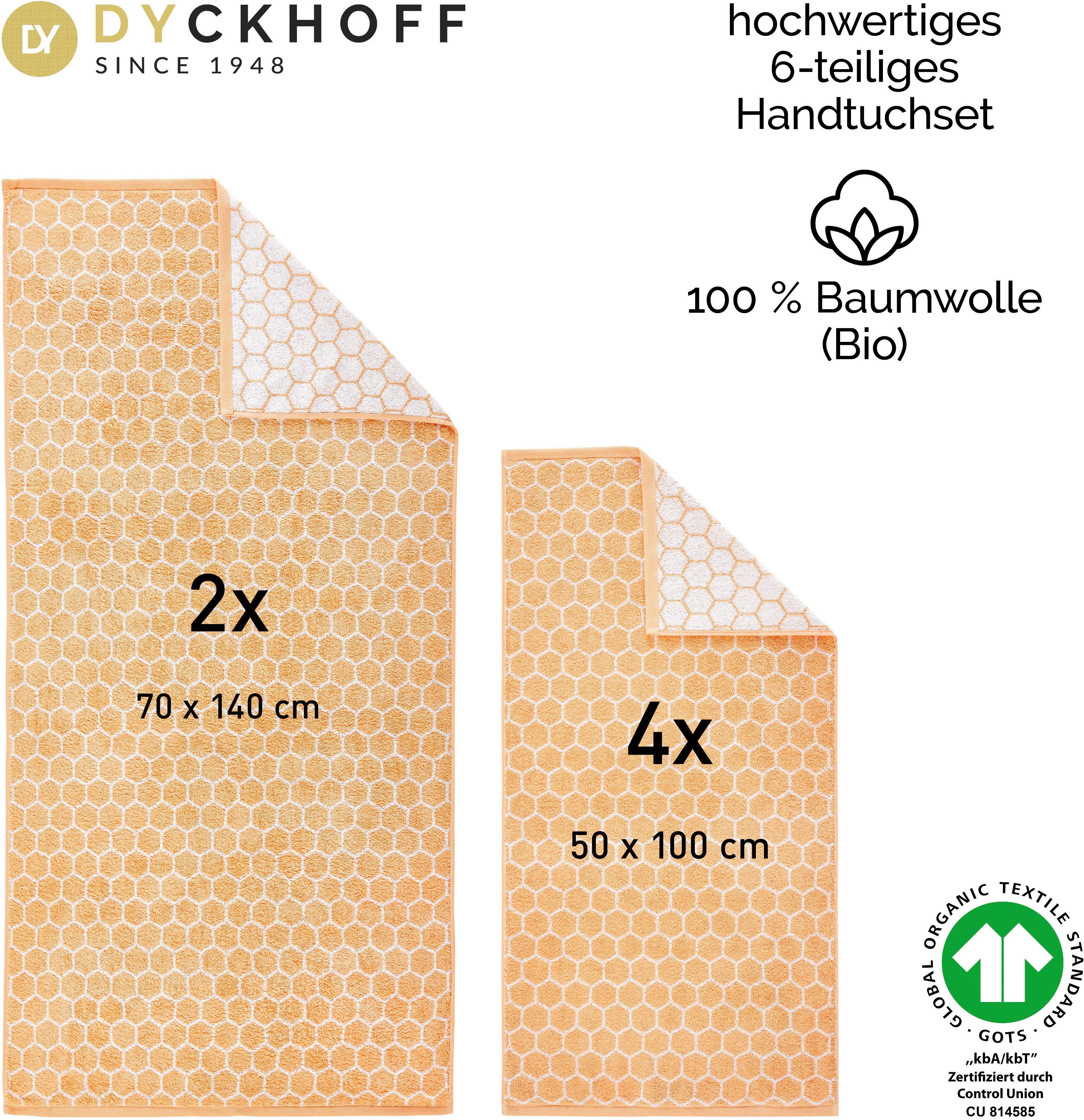 Dyckhoff Handtuch Set Pure Natural Honey, Frottier (Set, 6-St), BIO Baumwolle, GOTS – Bild 4 von 5