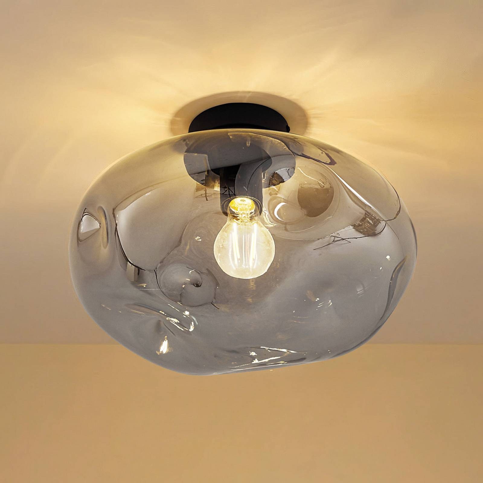 Lindby Deckenleuchten Lelia, Metall, Alu IP20, 1 x 15 W LED günstig online kaufen