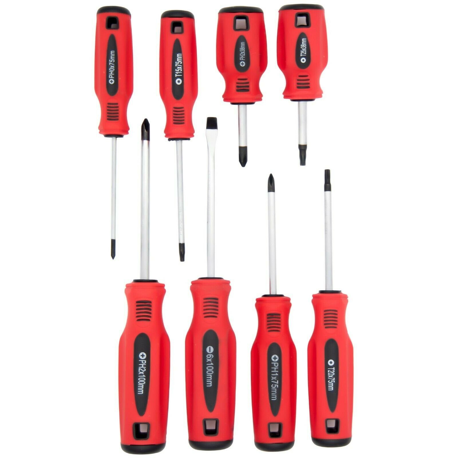 BENSON Schraubendreher Schraubendreher Schraubenzieher Set 8tlg Werkzeug, (8 St), magnetisch, Schlitz, Kreuz, Torx