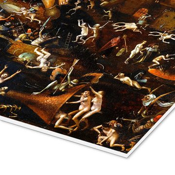 Posterlounge Forex-Bild Hieronymus Bosch, Die Qualen der Hölle, Malerei
