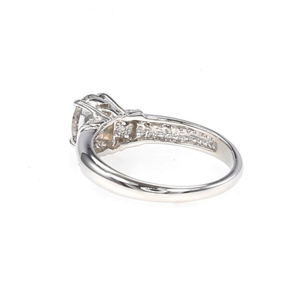 Cavill Silberring Cavill Spektrolith 0,57 ct Oval Silberschmuck mit Topasen (1-tlg)