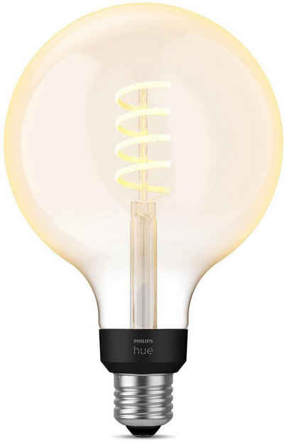 Philips Hue »White Amb. E27 Einzelp GiantGlobe G125 Filam 300lm« LED-Filament, E27, 1 St., Warmweiß, CCT-Farbtemperatursteuerung - warmweiß bis tageslichtweiß