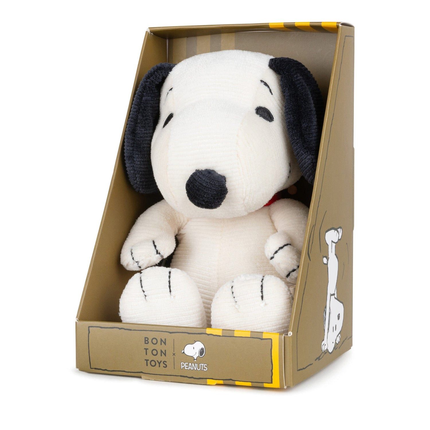 Bon Ton Toys Kuscheltier Snoopy Corduroy Cream von Peanuts x Bon Ton Toys – mit Geschenkbox 17c