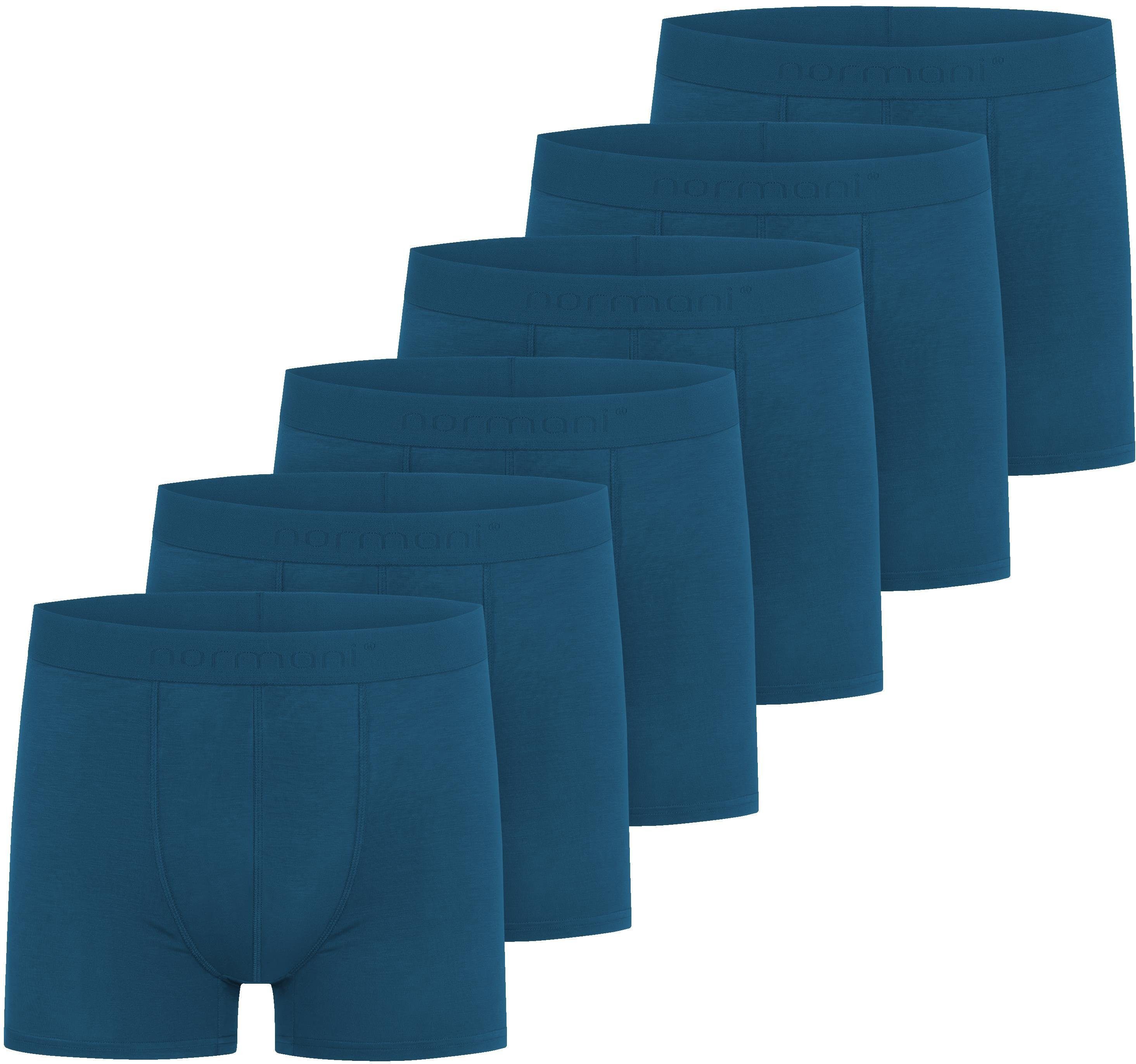 weicher mit Viskose Dunkelblau normani Unterhosen aus 6 Boxershorts Herren Boxershorts aus Box für Geschenk Viskose Männer
