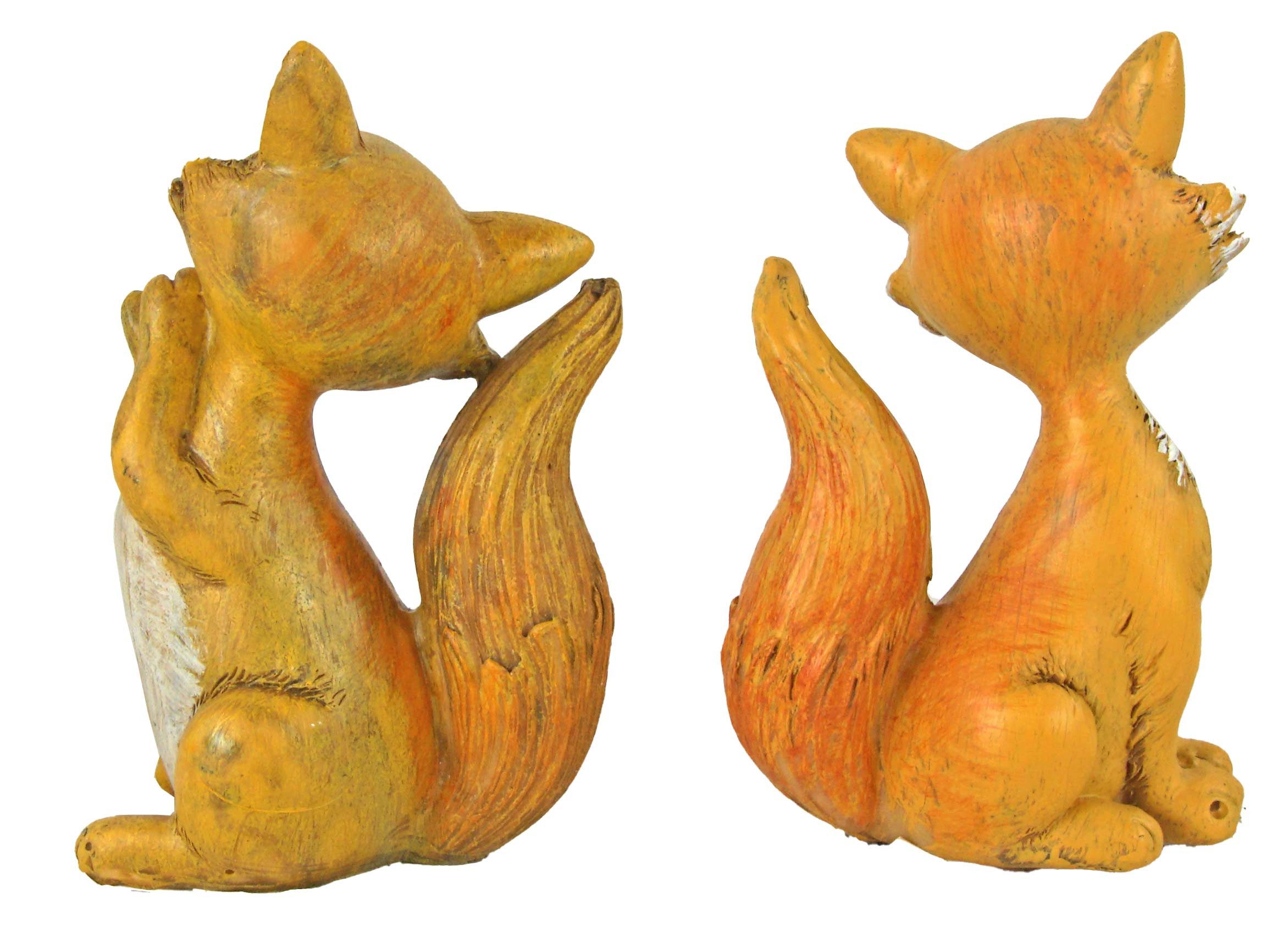 Eurosouvenir Dekofigur Doppeltes Glück: Bezauberndes Fuchs-Duo in zwei Posen (Set, 2 St., 2 tlg)