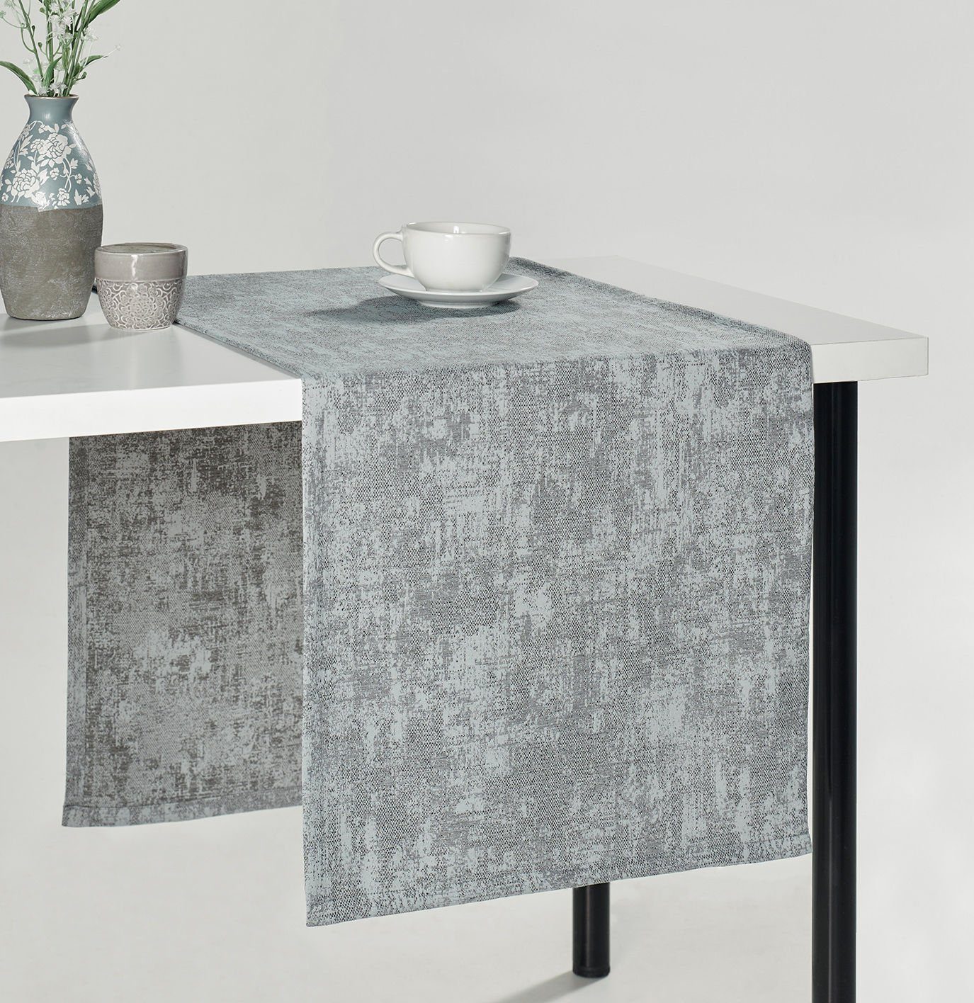 Hermia Concept Tischdecke DCH1304, Grau, Tischdecken, %100% POLYESTER