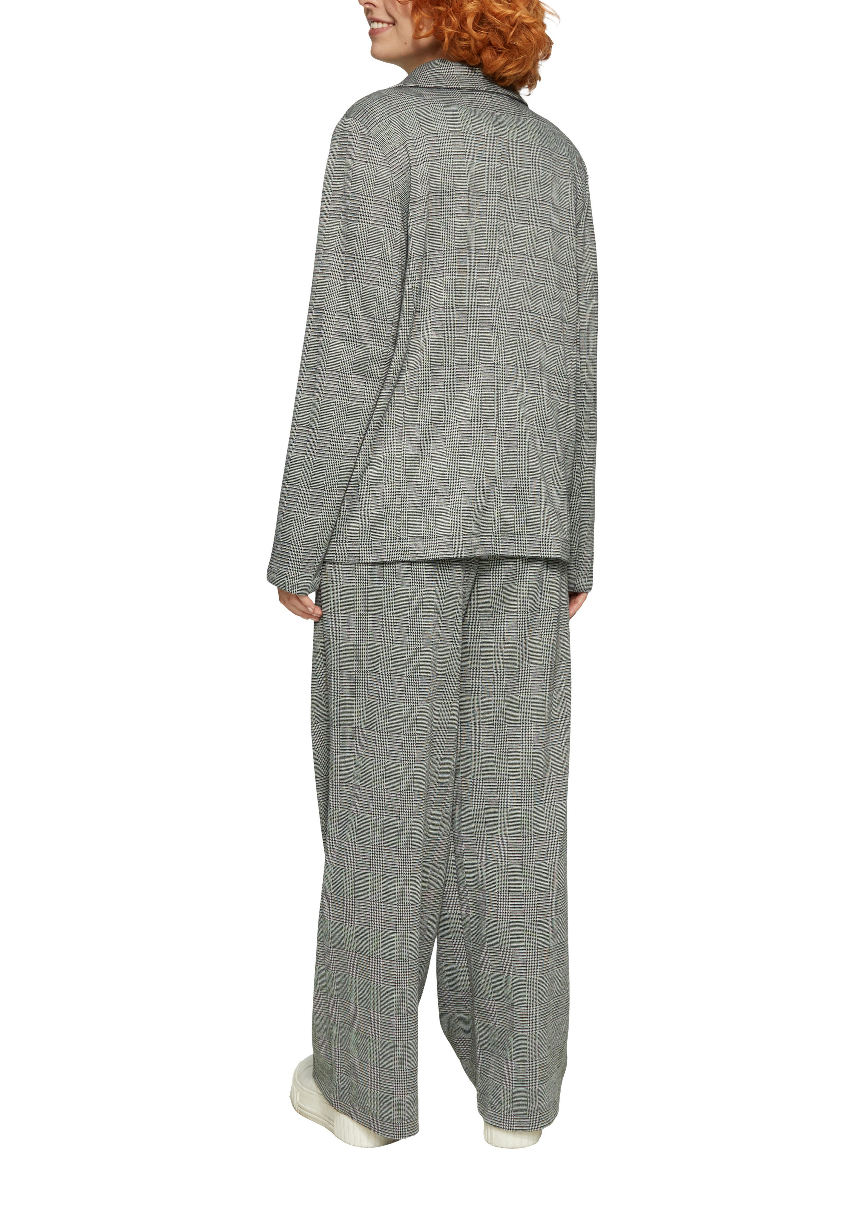 QS Longblazer in karierter Optik