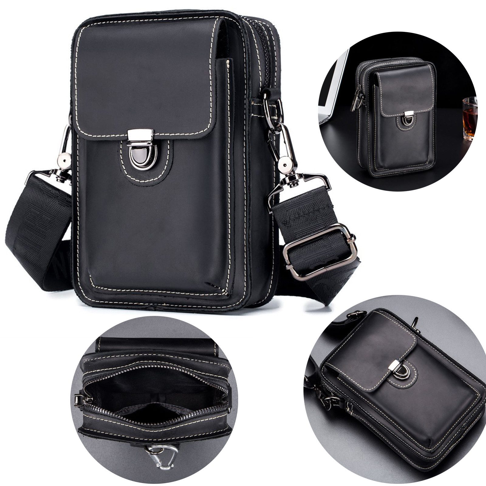 REDOM Umhängetasche Henkeltasche Tragetasche Aktentasche Tasche Vintage (Ku günstig online kaufen
