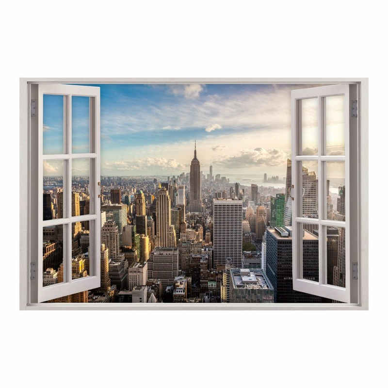 nikima Wandtattoo 159 Fenster - New York (PVC-Folie), in 5 vers. Größen