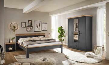 Home affaire Schlafzimmer-Set Westminster, beinhaltet 1 Bett, Kleiderschrank 3-türig und 2 Nachtkommoden