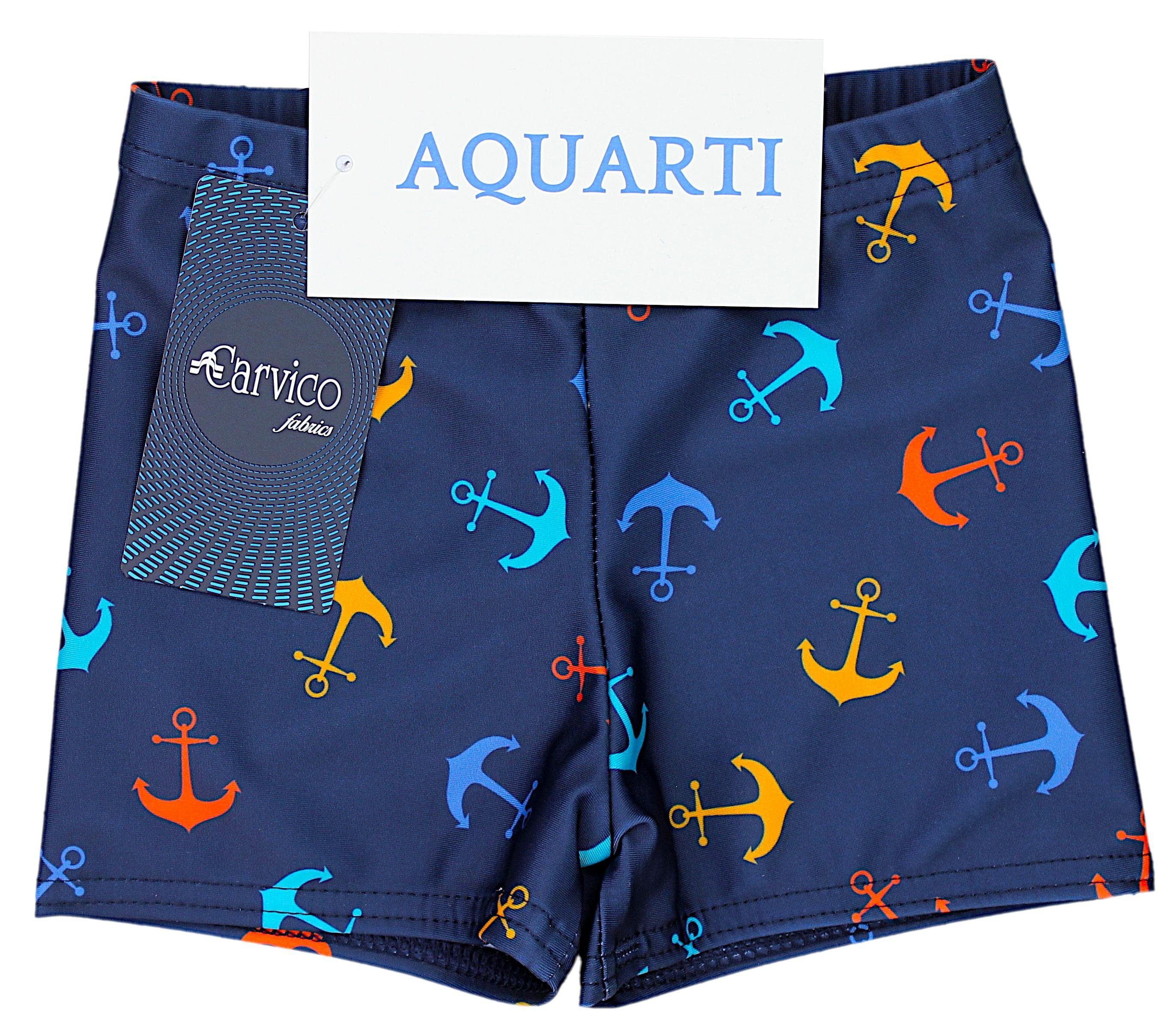 Aquarti Badehose Aquarti Jungen Badehose Gestreift mit Motiven – Bild 5 von 5