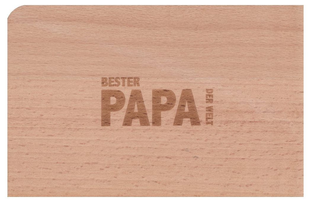 holzpost GmbH Postkarte Holzpostkarte "Bester Papa der Welt"