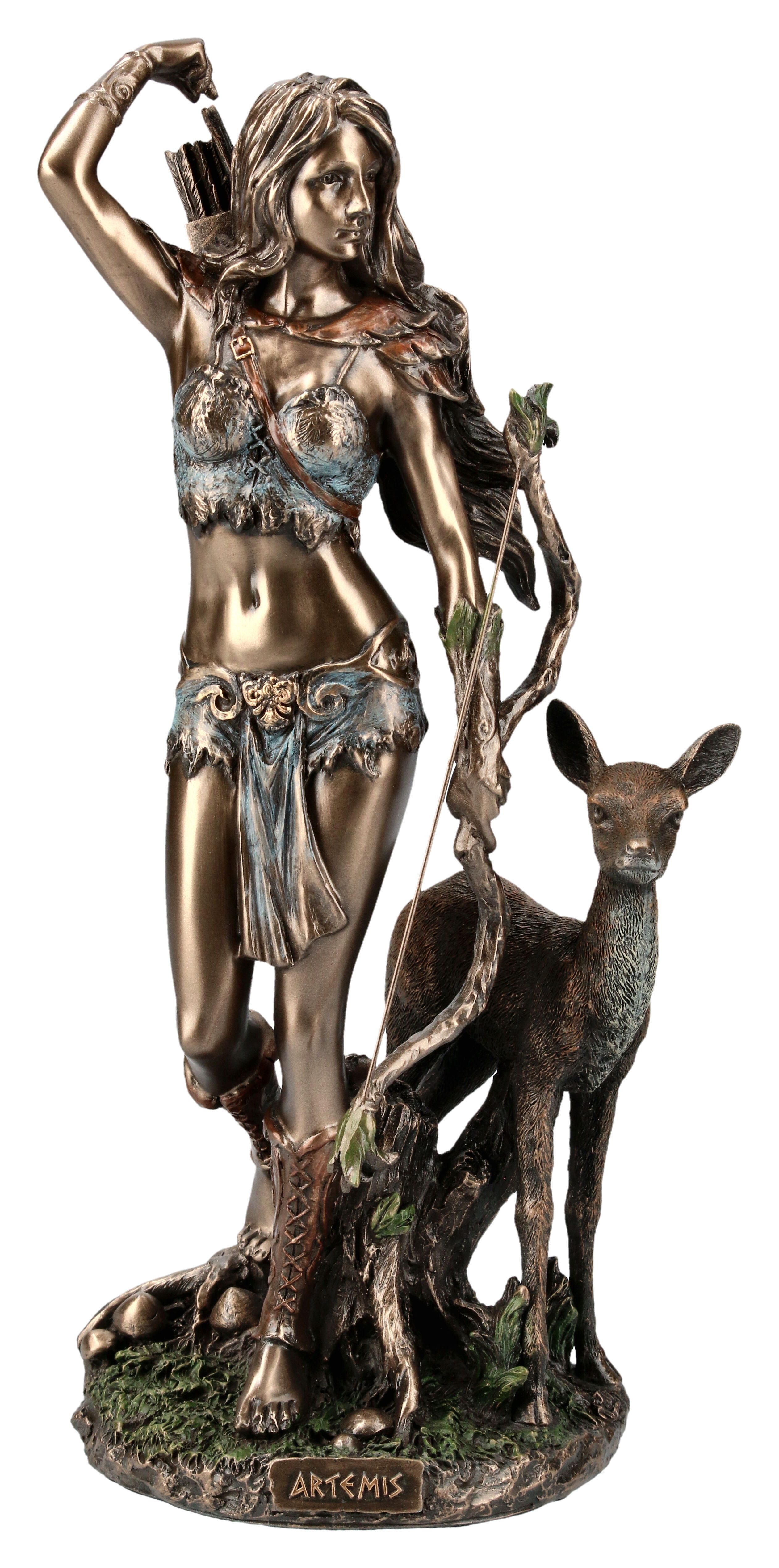 Dekofigur Artemis Figur - Griechische Göttin - Veronese Jagd Fantasy Deko