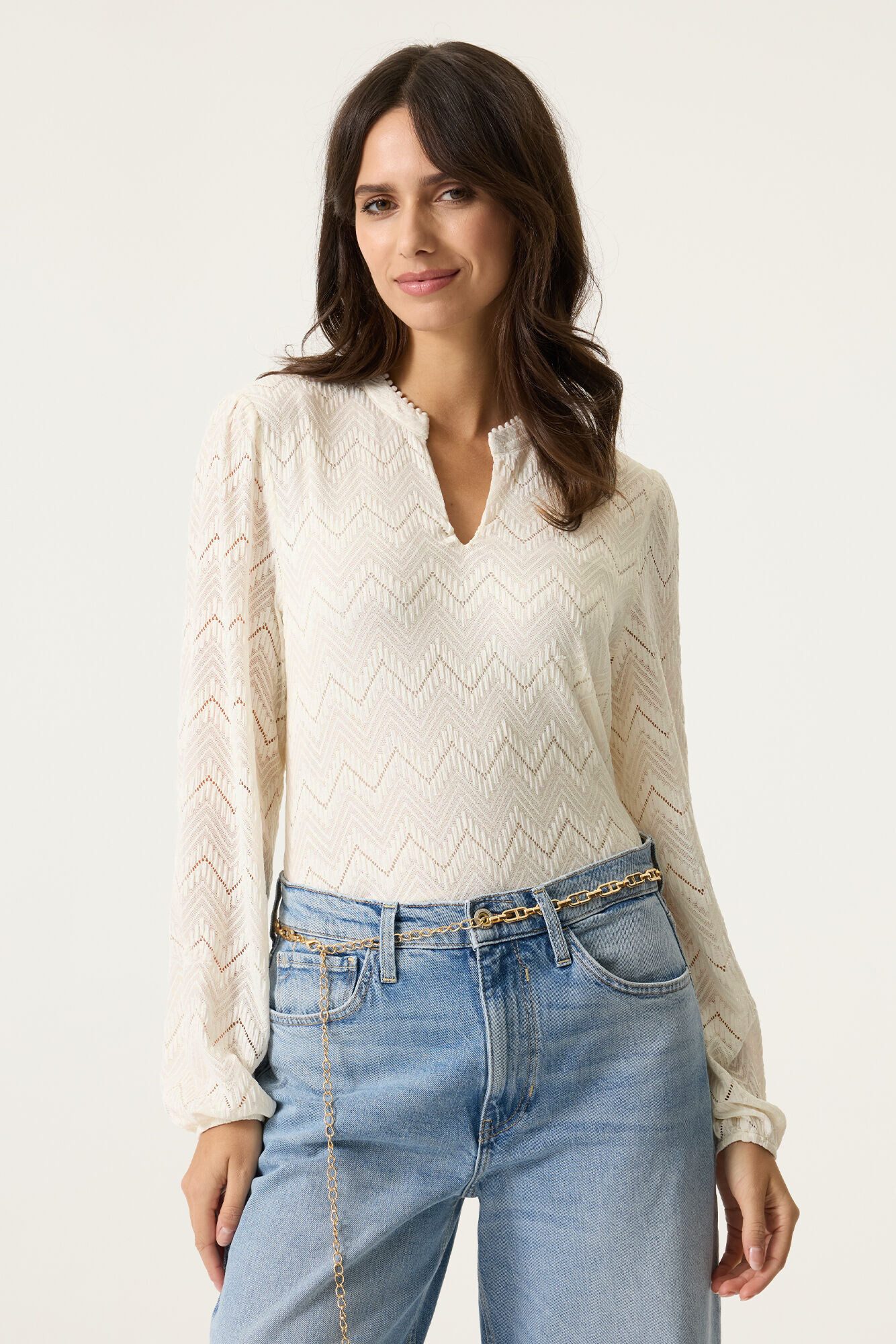 Garcia 2-in-1-Langarmshirt ladies shirt ls
