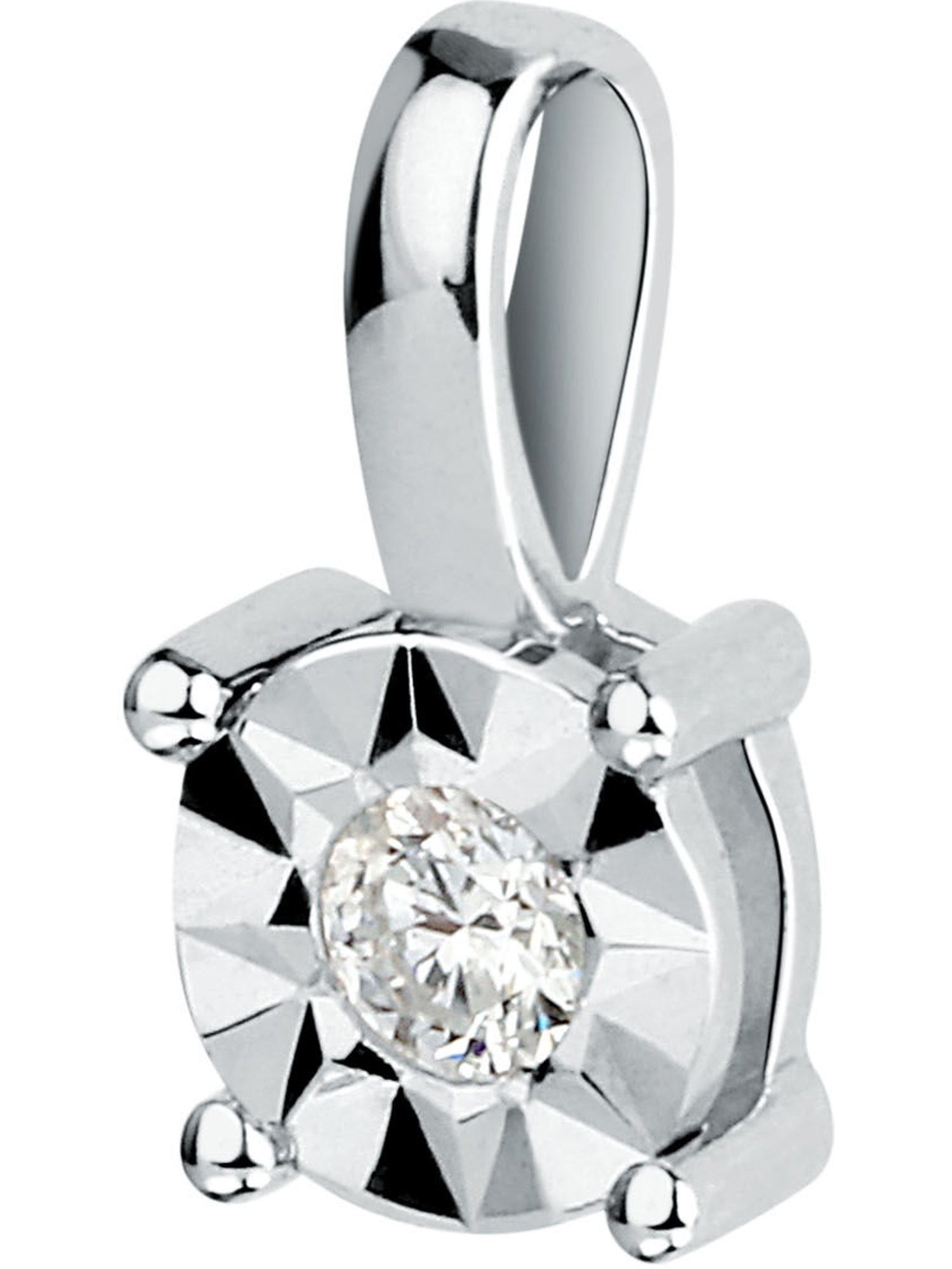 CHRIST Кулоны CHRIST Damen-Anhänger 375er Weißgold 1 Diamant