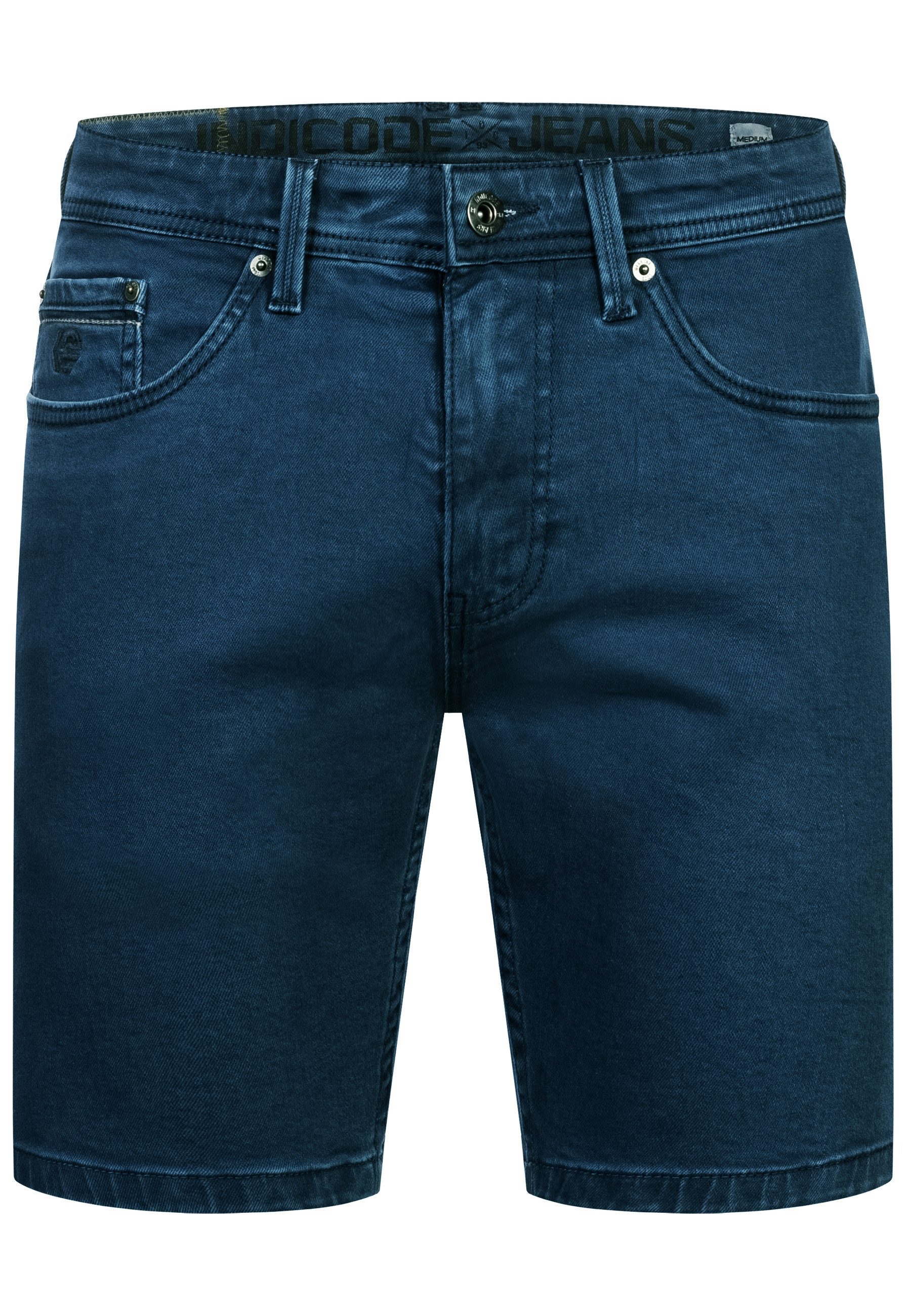 INDICODE Jeansshorts Herren INSymon Jeans Shorts Herrenshorts 5-Pocket-Shorts aus Soft Denim – Bild 2 von 5