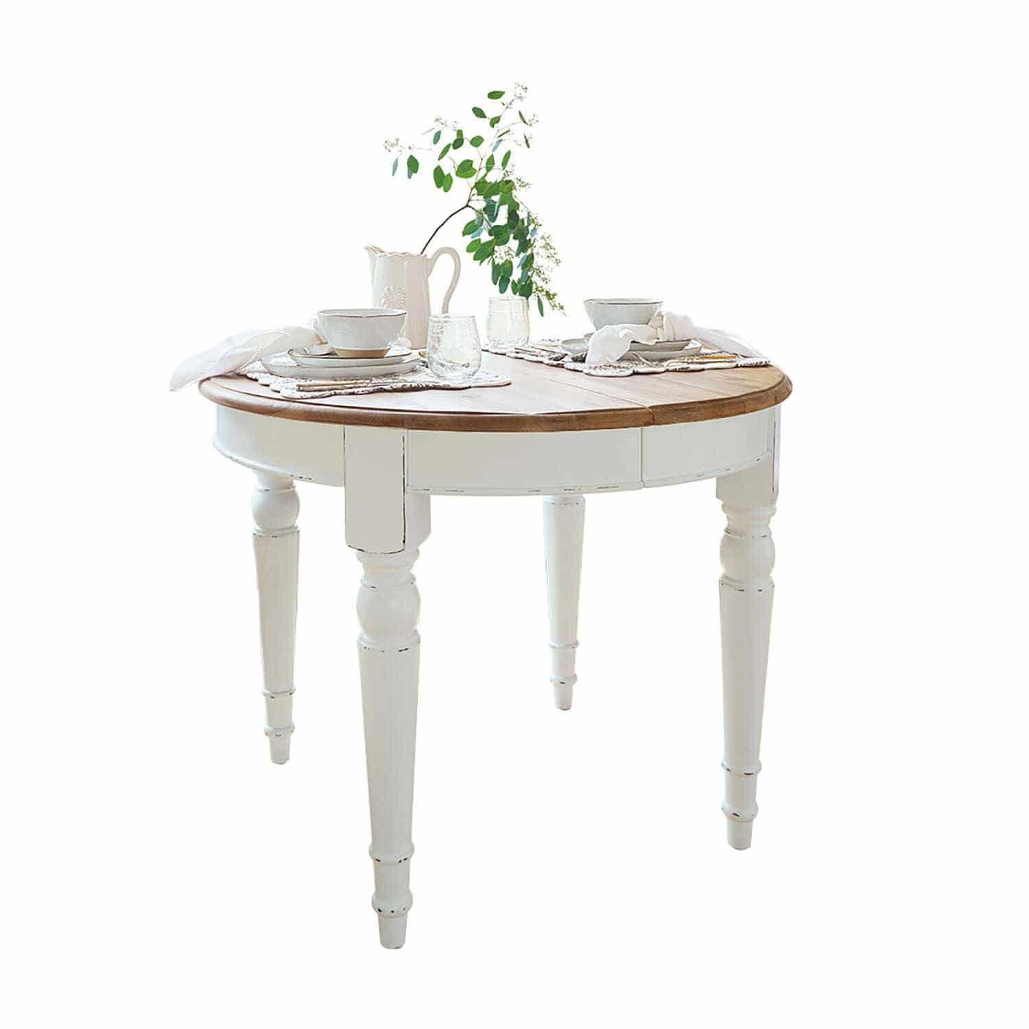Mirabeau Esstisch Esstisch Pinecrest weiß/braun