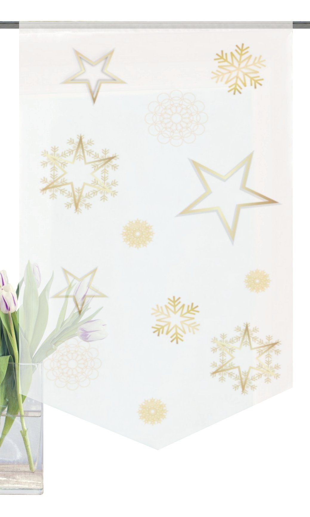 HOME WOHNIDEEN Gardine Home Wohnideen Fensterbehang Stario 80 X 40 cm (1 St günstig online kaufen