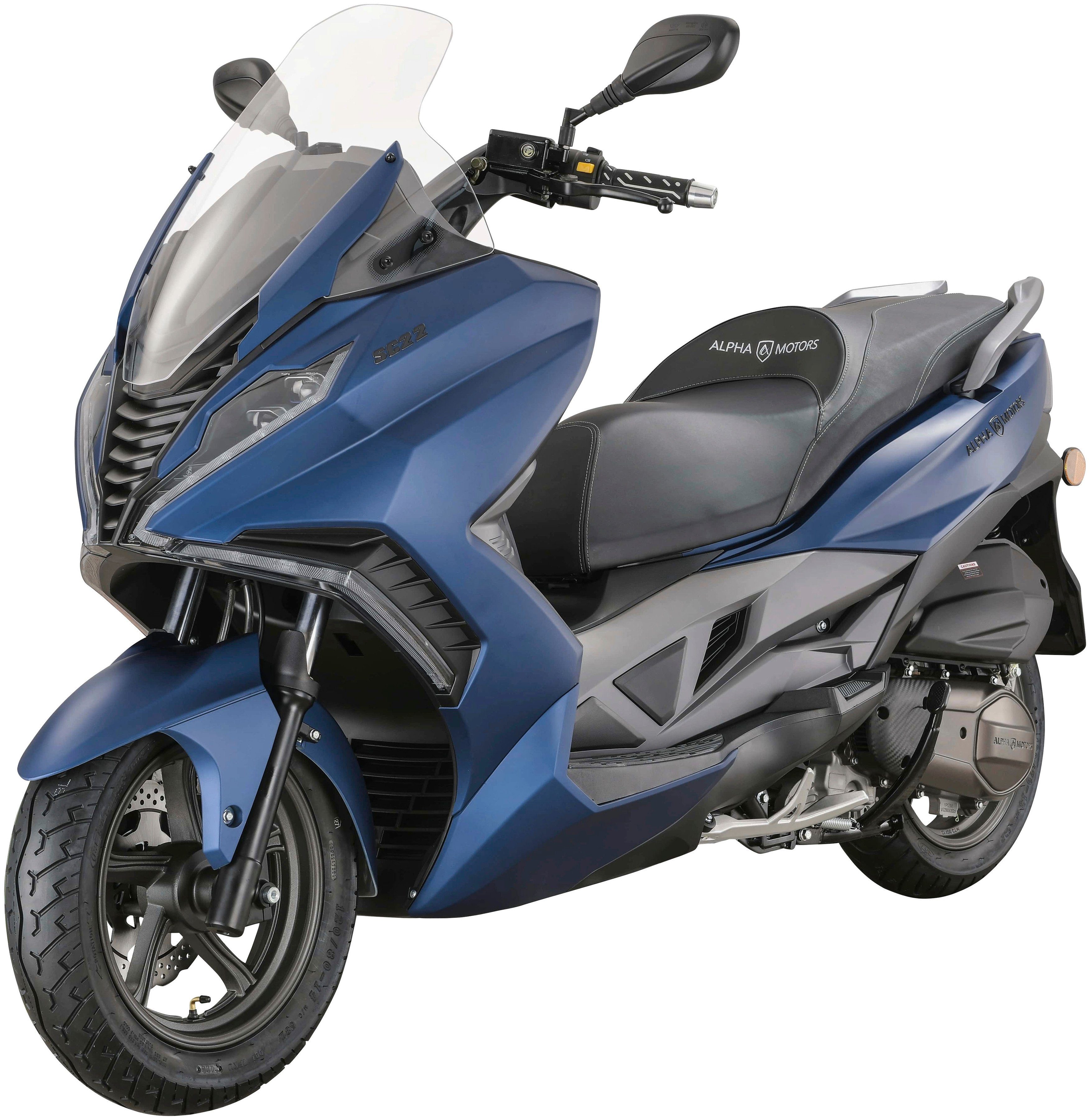 Alpha Motors Motorroller Sport Cruiser 22, 125 ccm, 95 km/h, Euro 5+, mit Lenkerschloss