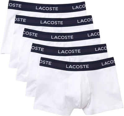 Lacoste Boxershorts (Packung, 5-St., 5er-Pack) mit Lacoste-Schriftzug am Bund