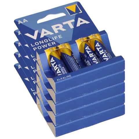 VARTA 20x Varta 4906 Longlife Power AA im 4er Blister Mignon Batterie