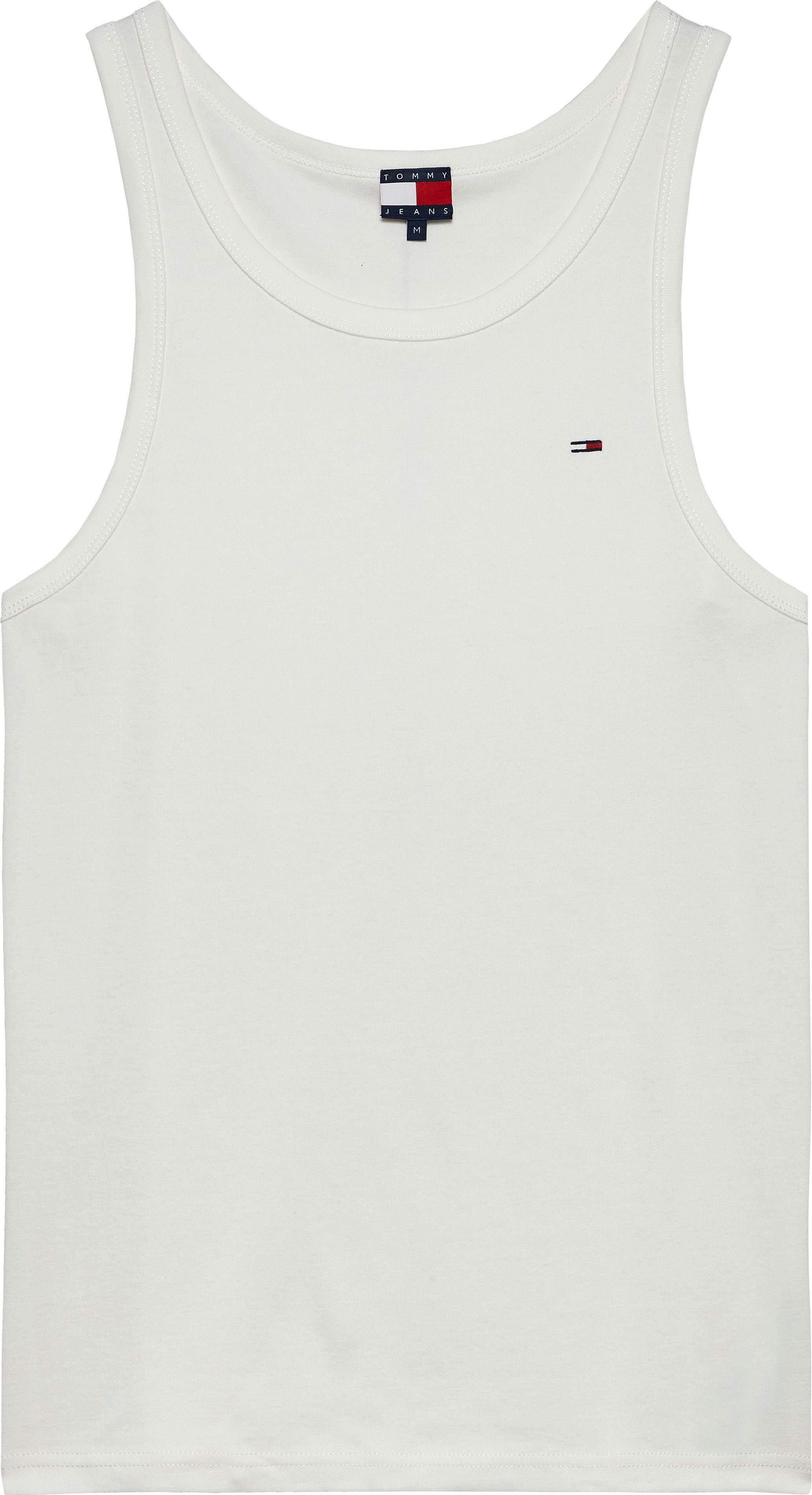 Tommy Jeans Tanktop TJM XSLIM 3 PACK FLAG TANK EXT Mit tiefem Rundhalsausschnitt