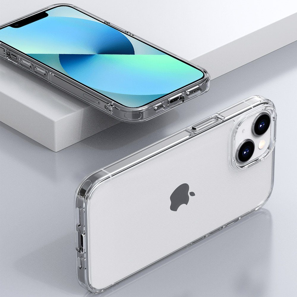 FITSU Handyhülle Ultraklare Hülle für iPhone 13 Mini Transparent, Ultraklare Handyhülle transparentes Slim Case mit Eckenschutz