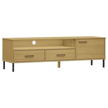 vidaXL TV-Schrank TV-Schrank OSLO mit Metallbeinen Braun Massivholz Kiefer (1-St)