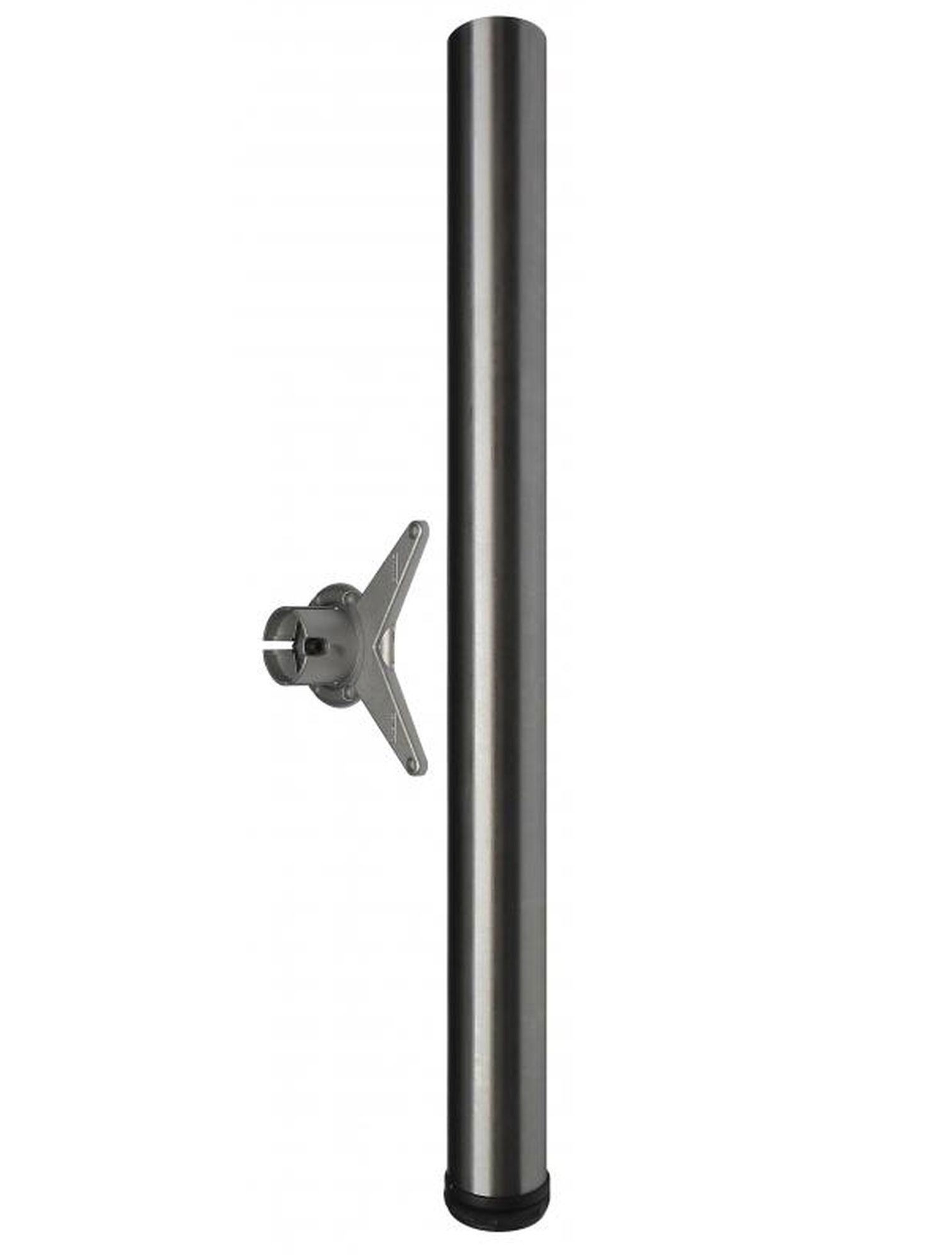 TopLine Tischbein Tischbein Logo 110cm höhenverstellbar + 3cm Edelstahl Möbelbein Ø 6cm