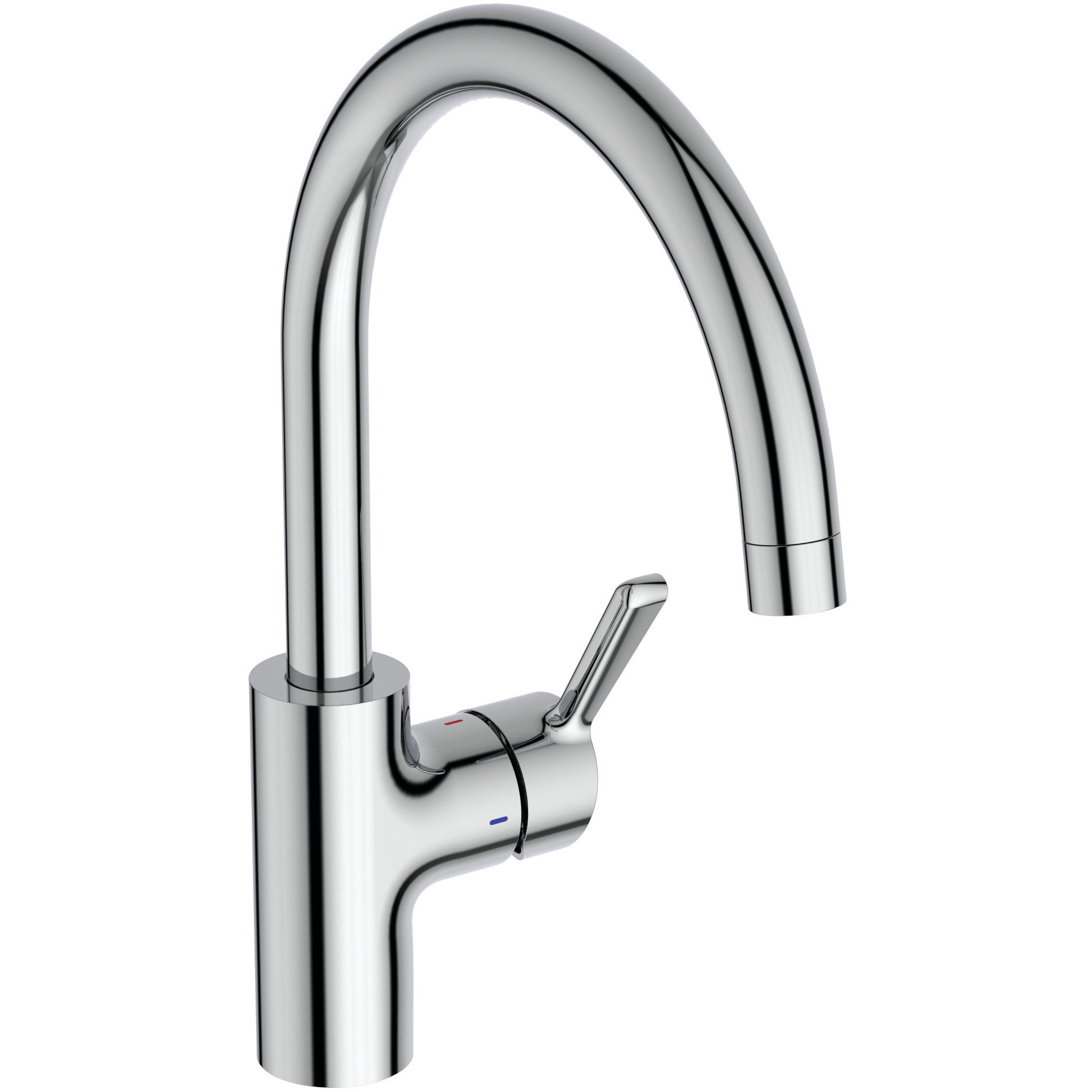 Ideal Standard Küchenarmatur Alero FirmaFlow® Kartusche, 360° schwenkbarer Auslauf, Schnellmontagesystem