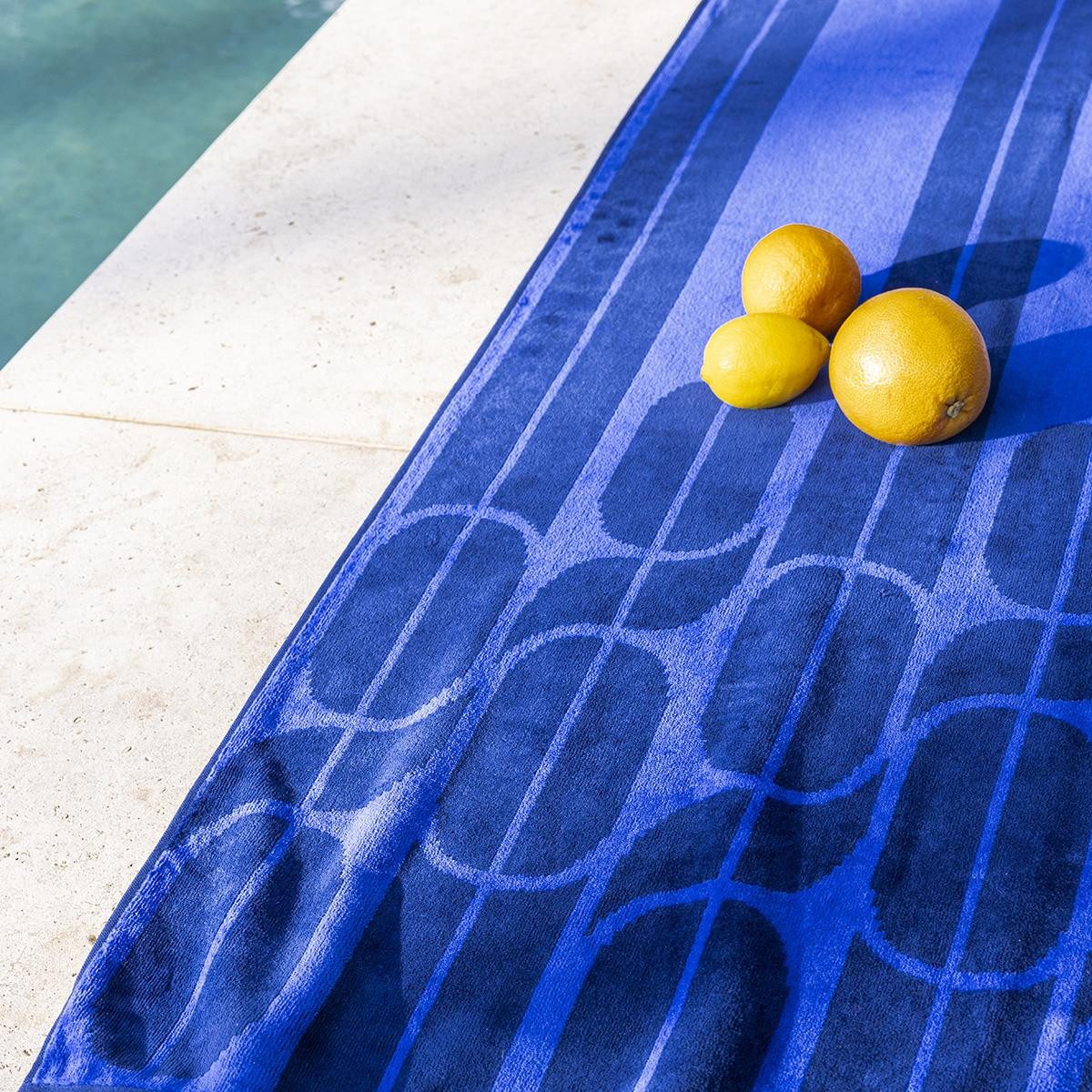 Le Jacquard Francais Strandtuch Strandtuch Nautic Marine 100x200 cm, Velours (1-St), Velours