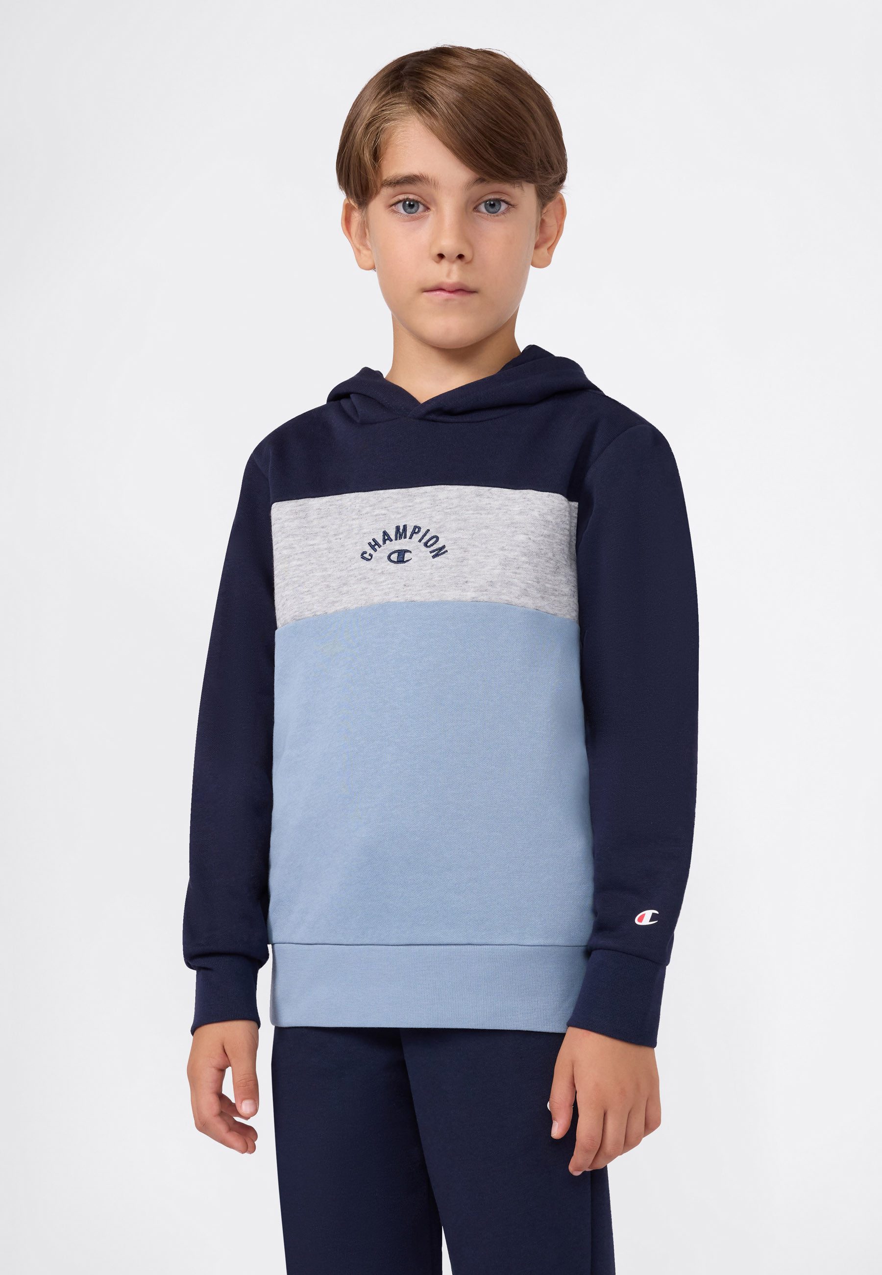 Champion Kapuzensweatshirt mit farblich passender Fütterung, aus Baumwolle und Polyester