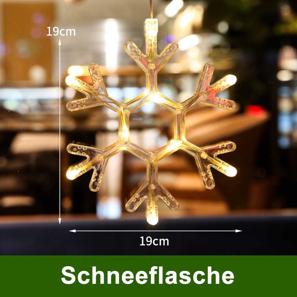 Sunicol Lichterkette LED Lichtervorhang mit Saugnapf, Weihnachten Fensterde günstig online kaufen