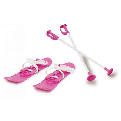 Jamara Ski Snow Play Funny Carve 1st Step, 42 cm, Pink, Spielzeug-Ski, mit Skistöcke Set, für Kinder