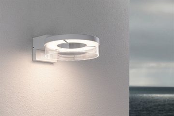 Paulmann LED Außen-Wandleuchte Capea IP44 231mm 3000K 700lm 230V Aluminium, LED fest integriert, Warmweiß, Bewegungsmelder