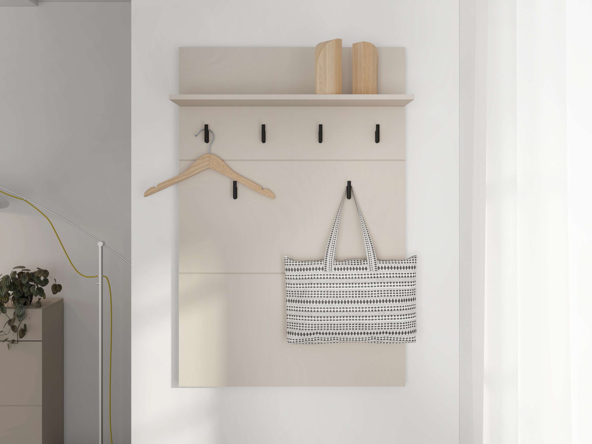 Home affaire Garderobenpaneel Rathlin, Wandregal Wandpaneel, Wandgarderobe günstig online kaufen