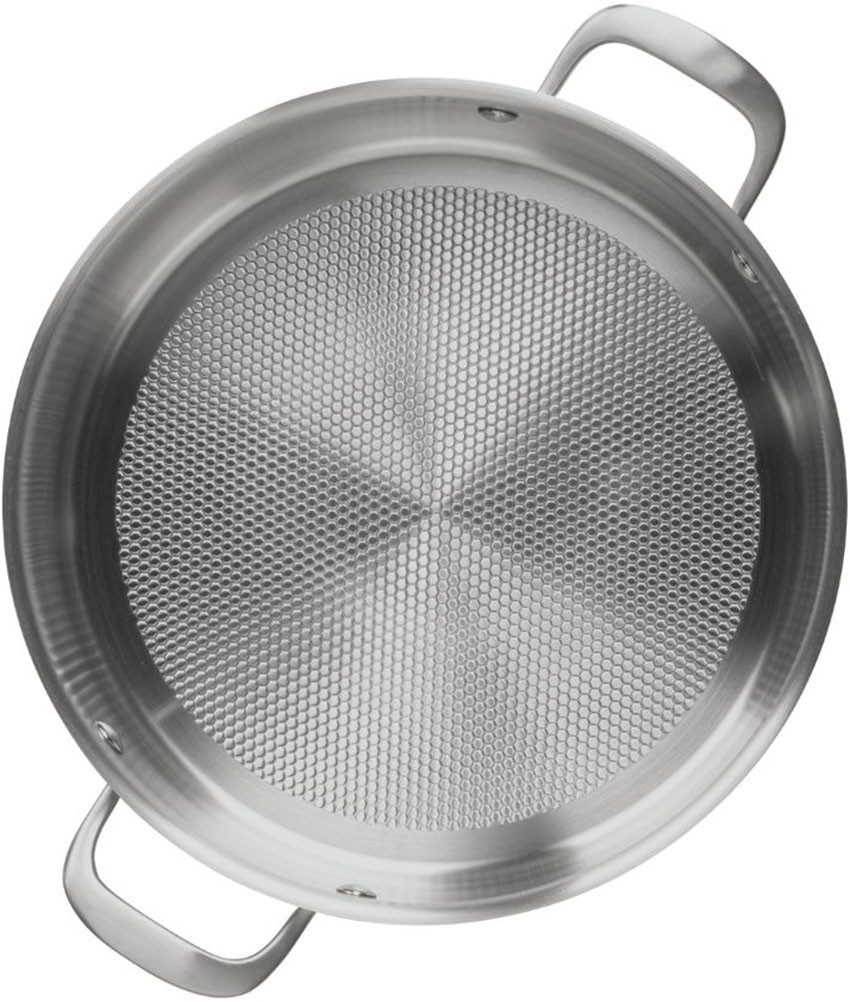 Käfer Servierpfanne Käfer Pfanne aus Edelstahl, Edelstahl 18/10 (2-tlg), Ø 28 cm, Wabenboden, recycelter Edelstahl, induktionsfähig – Bild 5 von 5